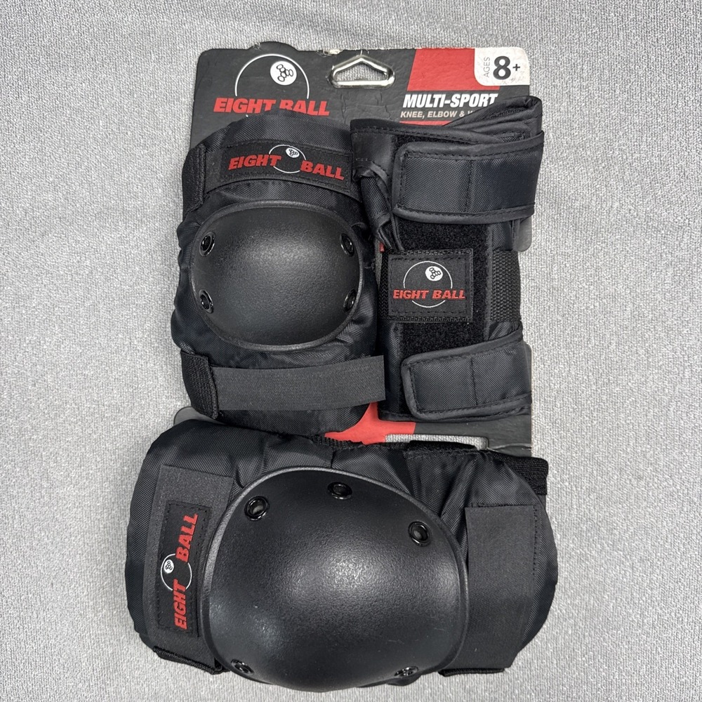 Eight Ball Multi-Sport Protective 3-Pack Knee & Elbow Pads Wrist Guards Ages 8+